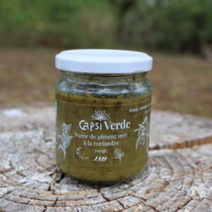 Pot de 200 g de Capsi'Verde, purée de piment vert et coriandre