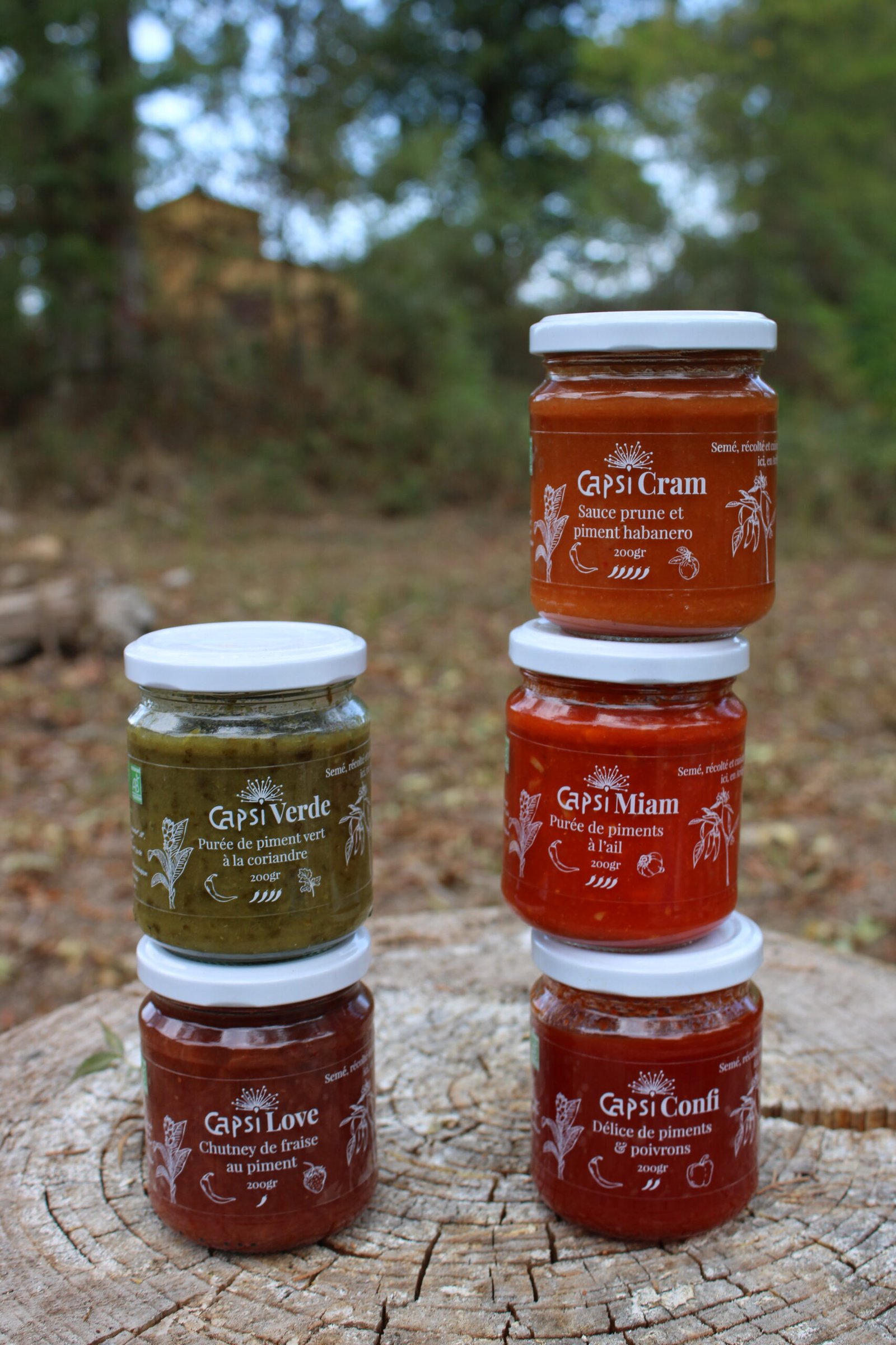 La gamme des purées de piment Capsi'